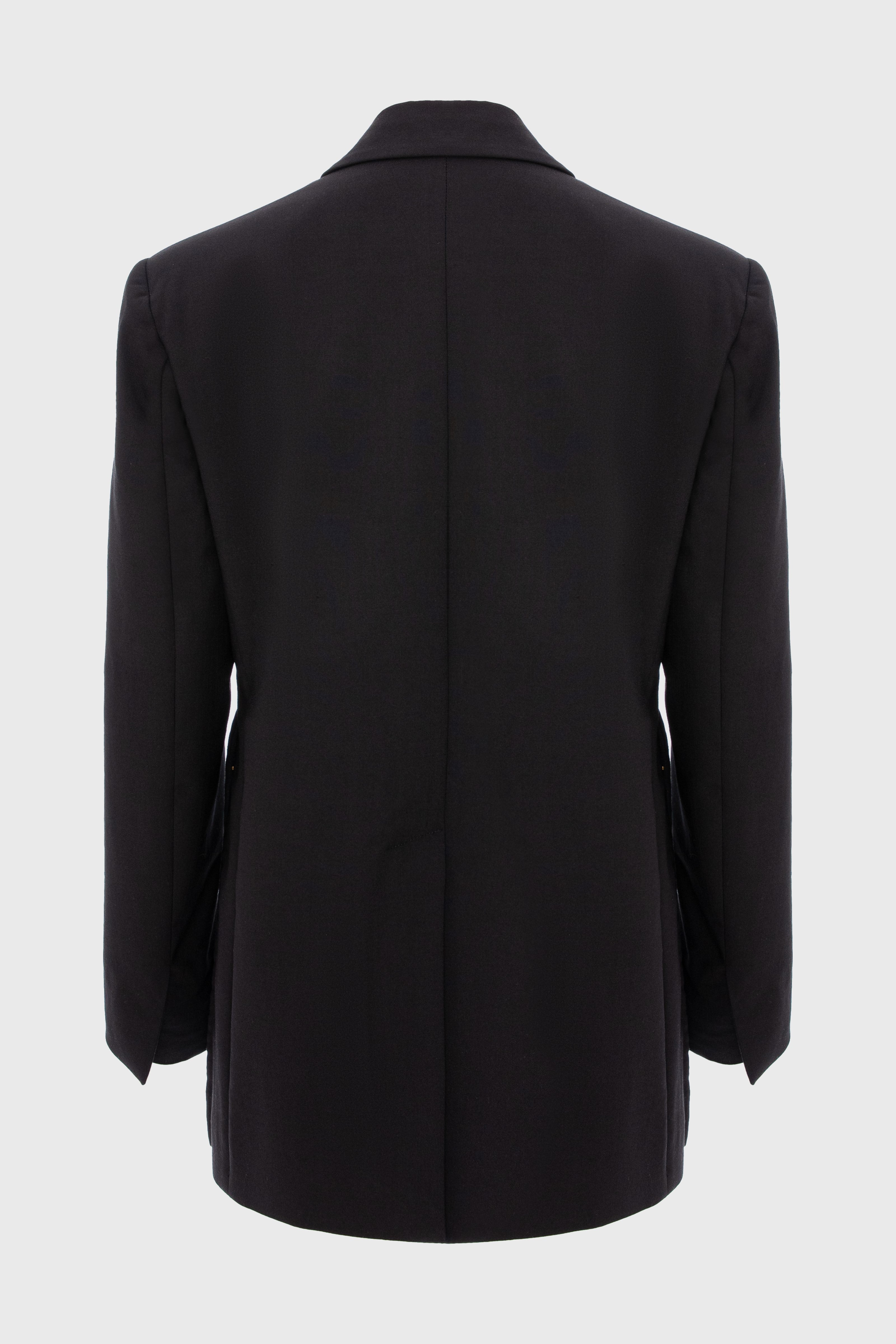 Blazer negru cu deschidere laterala Urban
