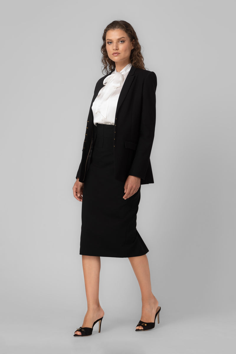 Tomboy Wool Skirt Black