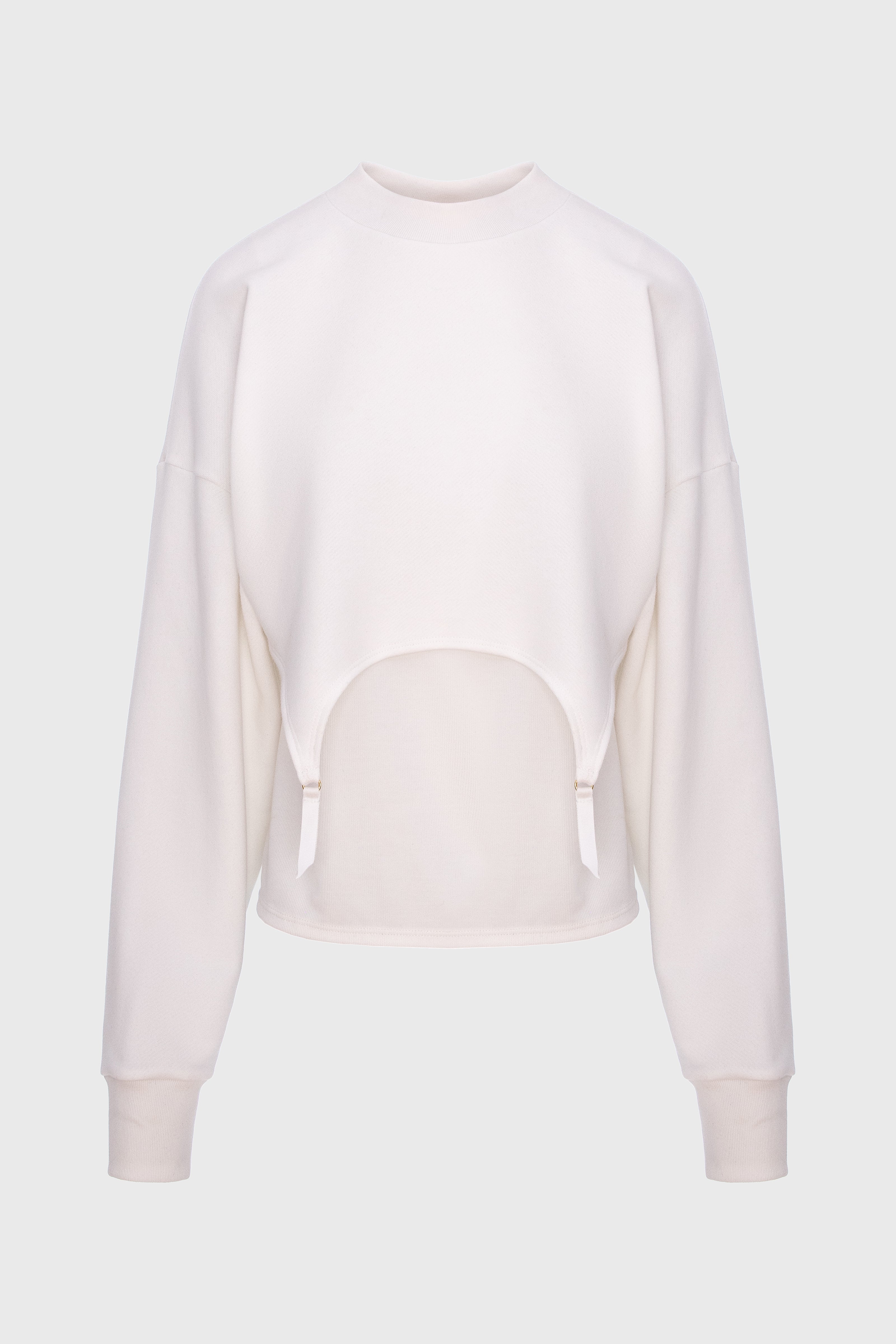 Garter Sweatshirt White