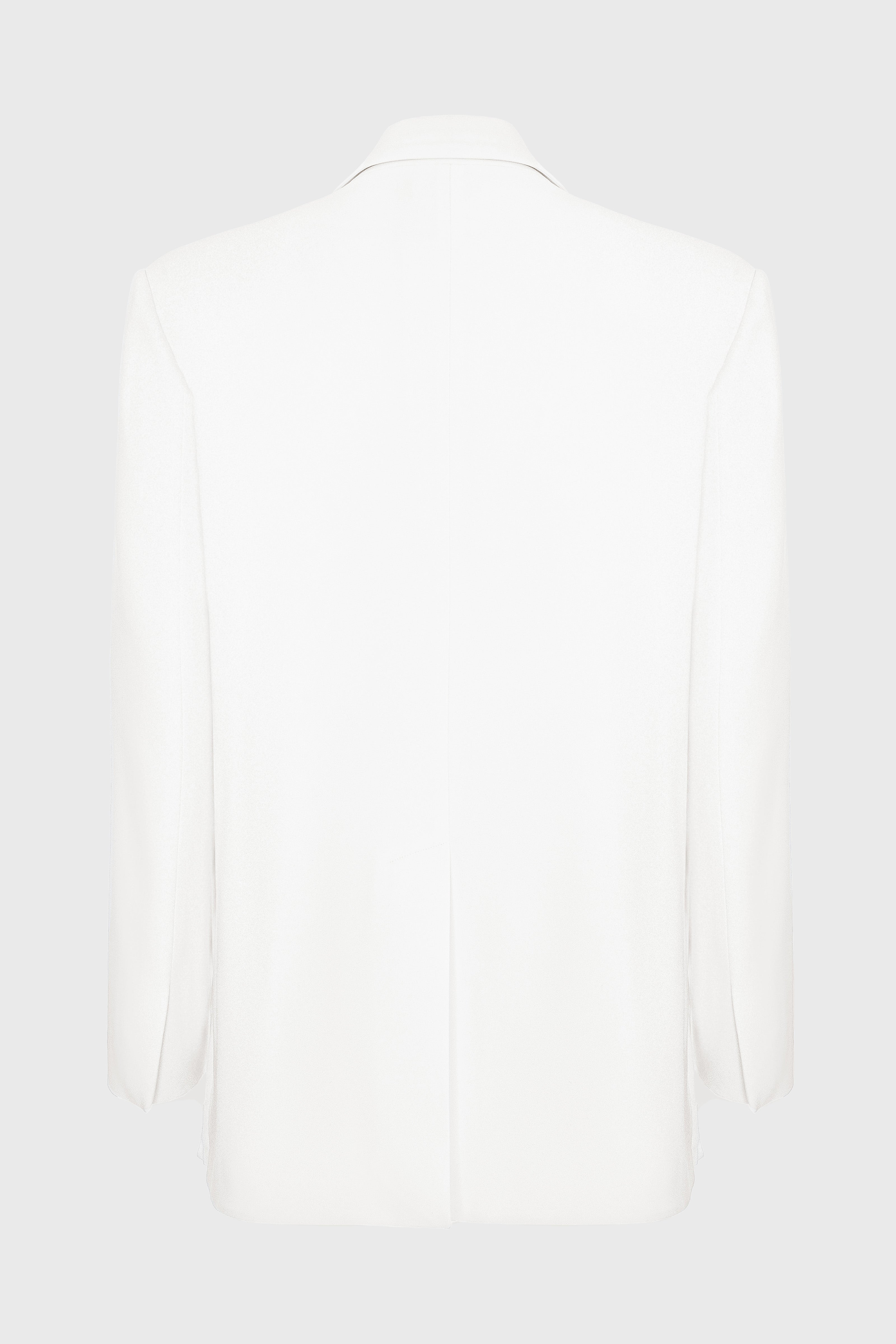 Blazer alb cu deschidere laterala Urban