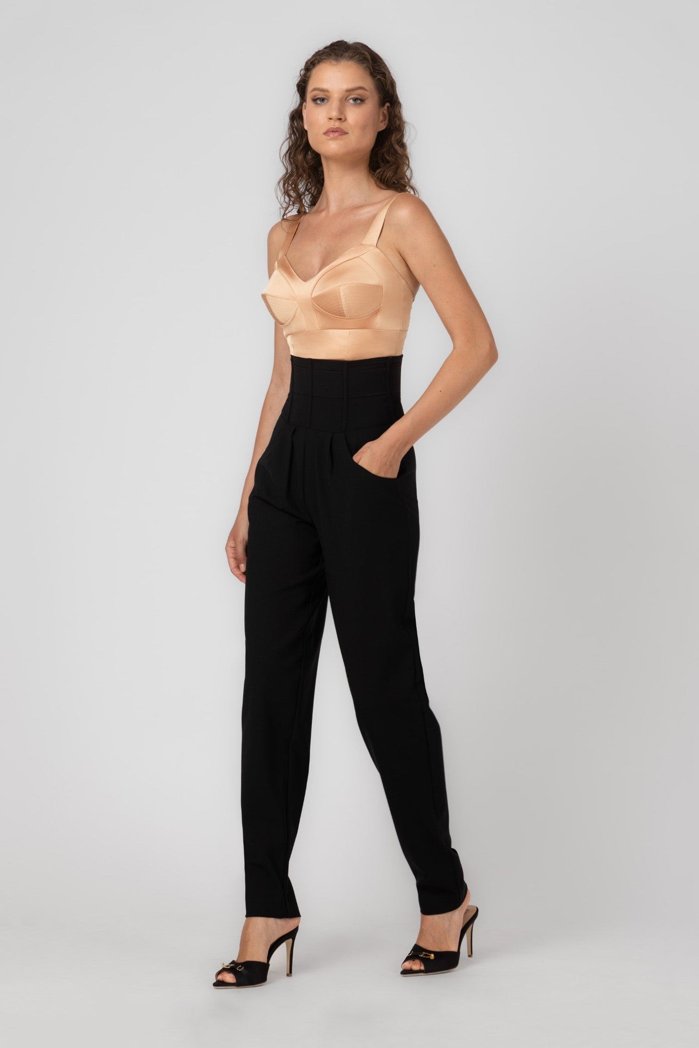 Tomboy Wool Trousers Black
