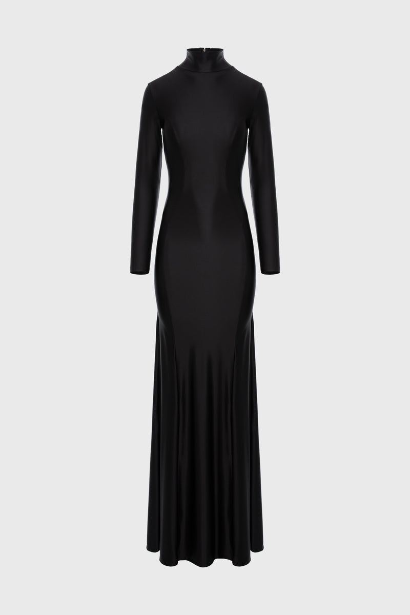 Cast Long Dress Black