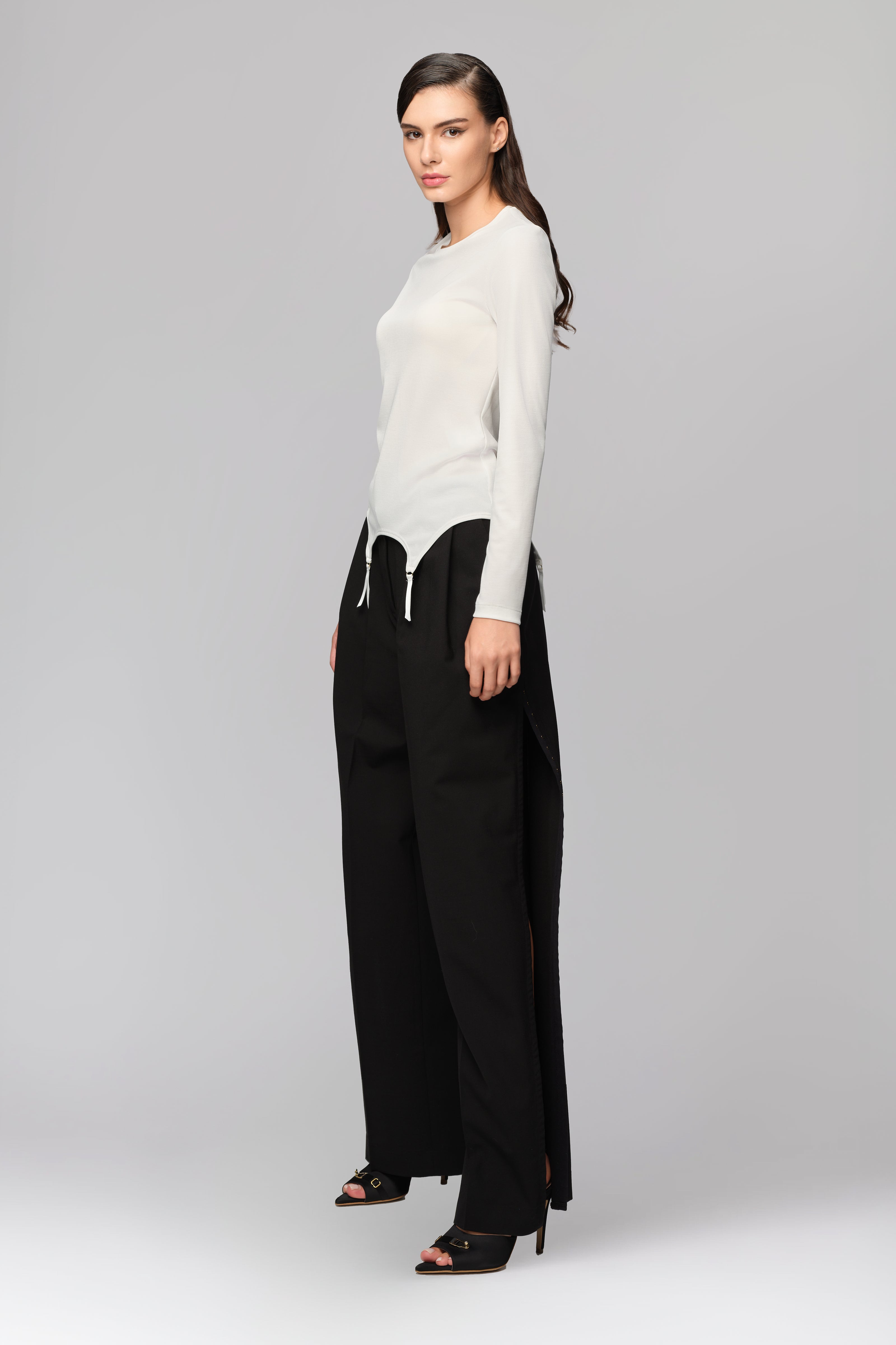 Garter Blouse White