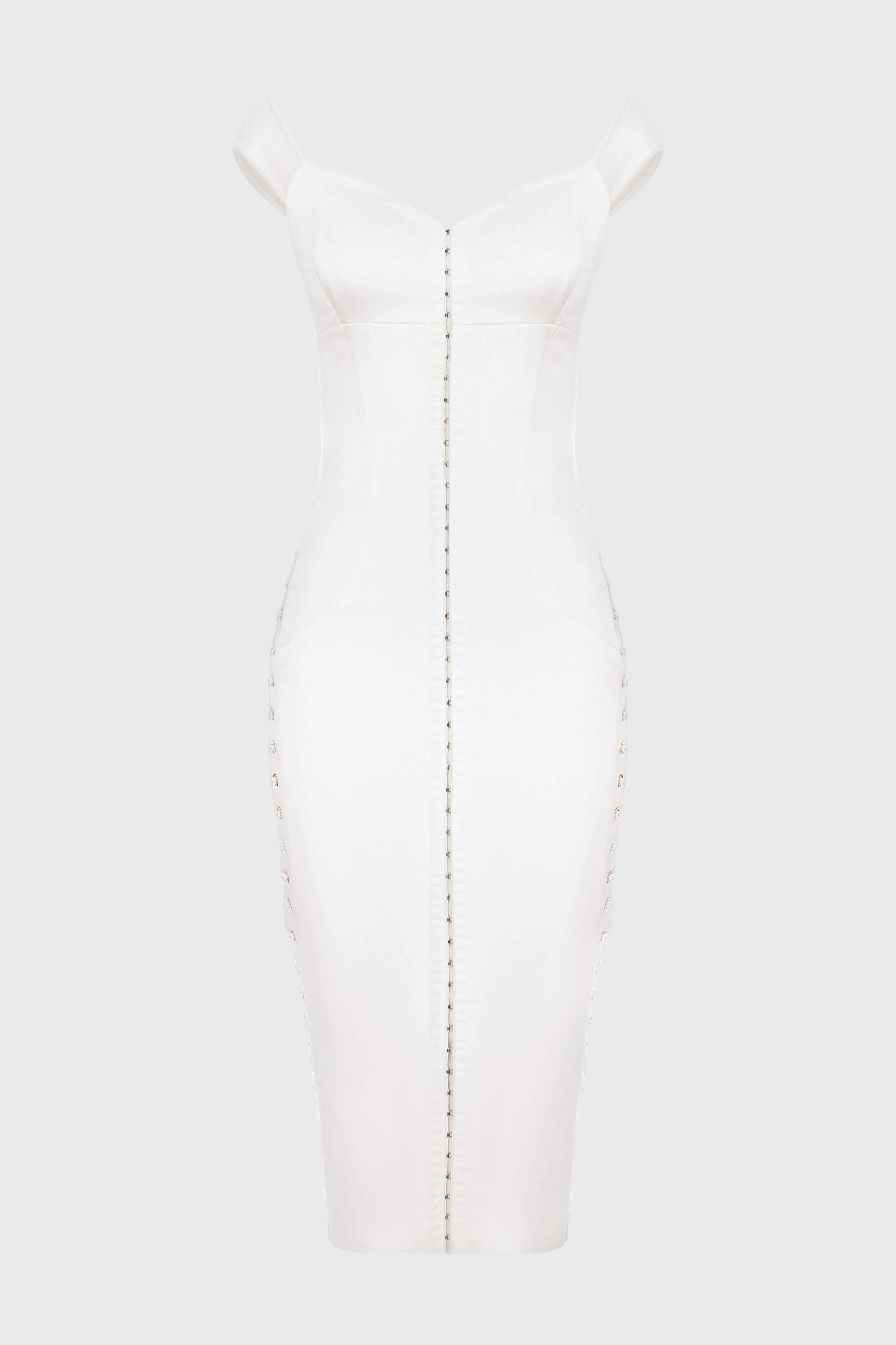 Blackcherry Dress White