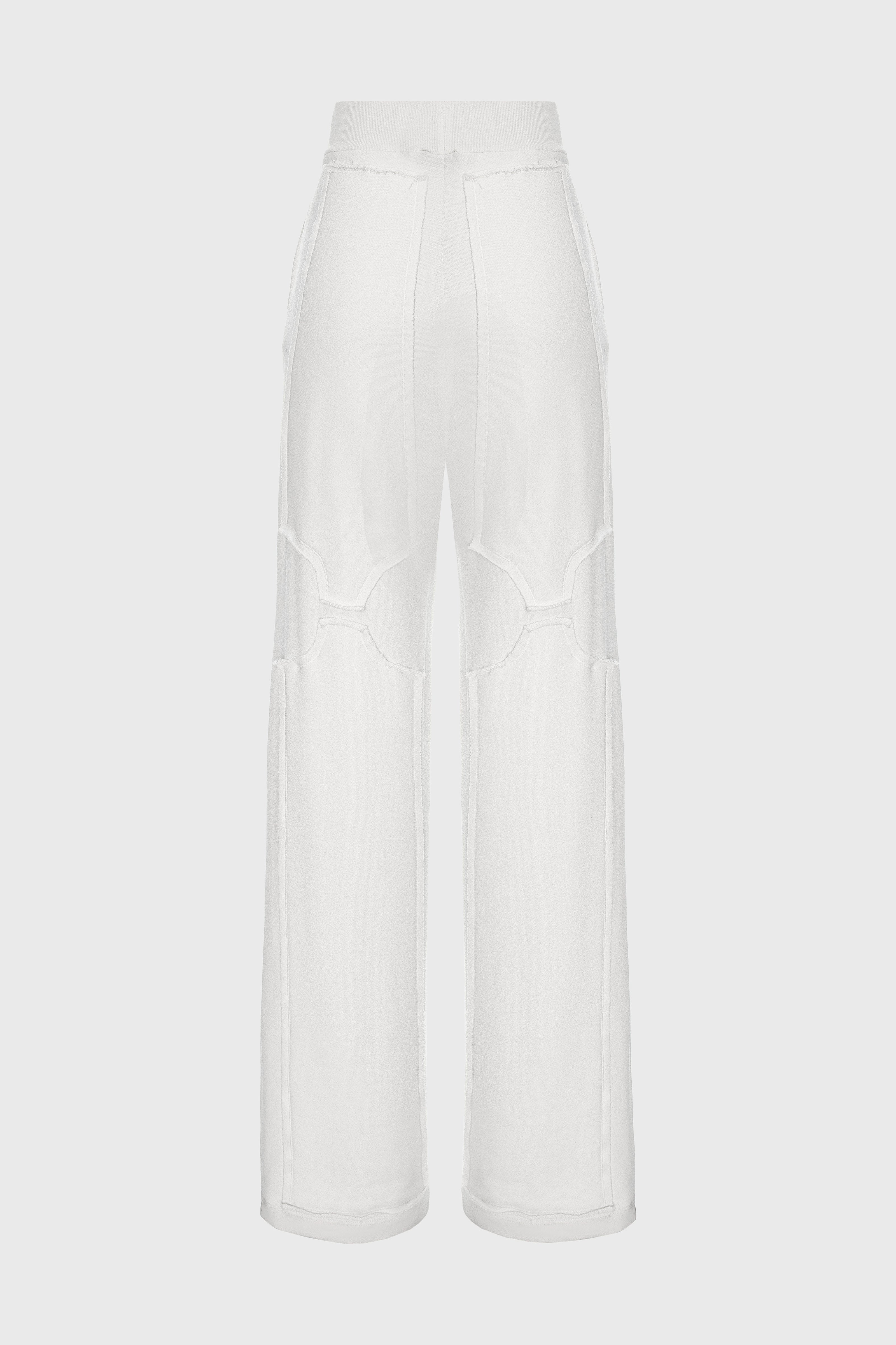 Deconstructed Sweatpants White