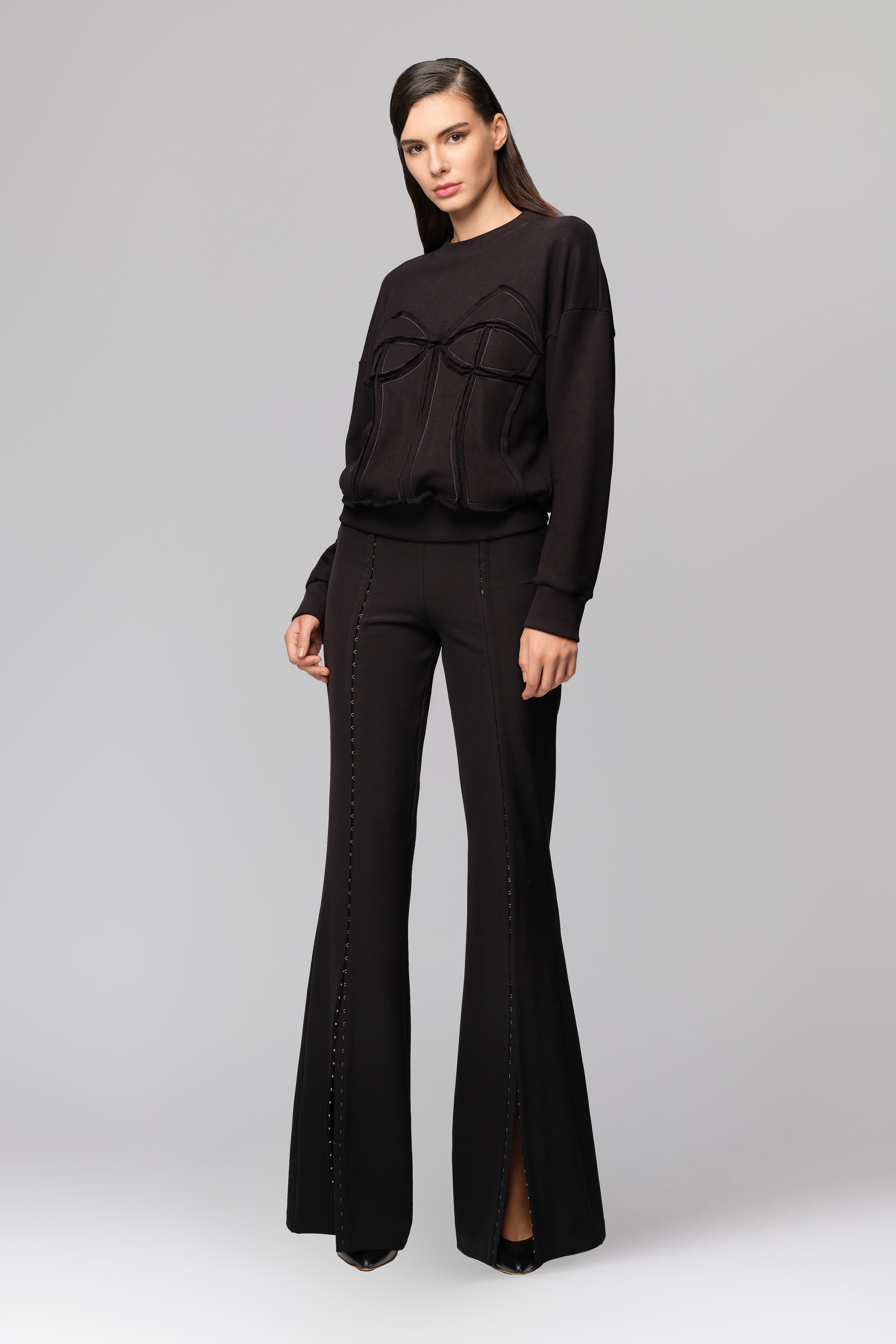 Deconstructed Sweatshirt Black
