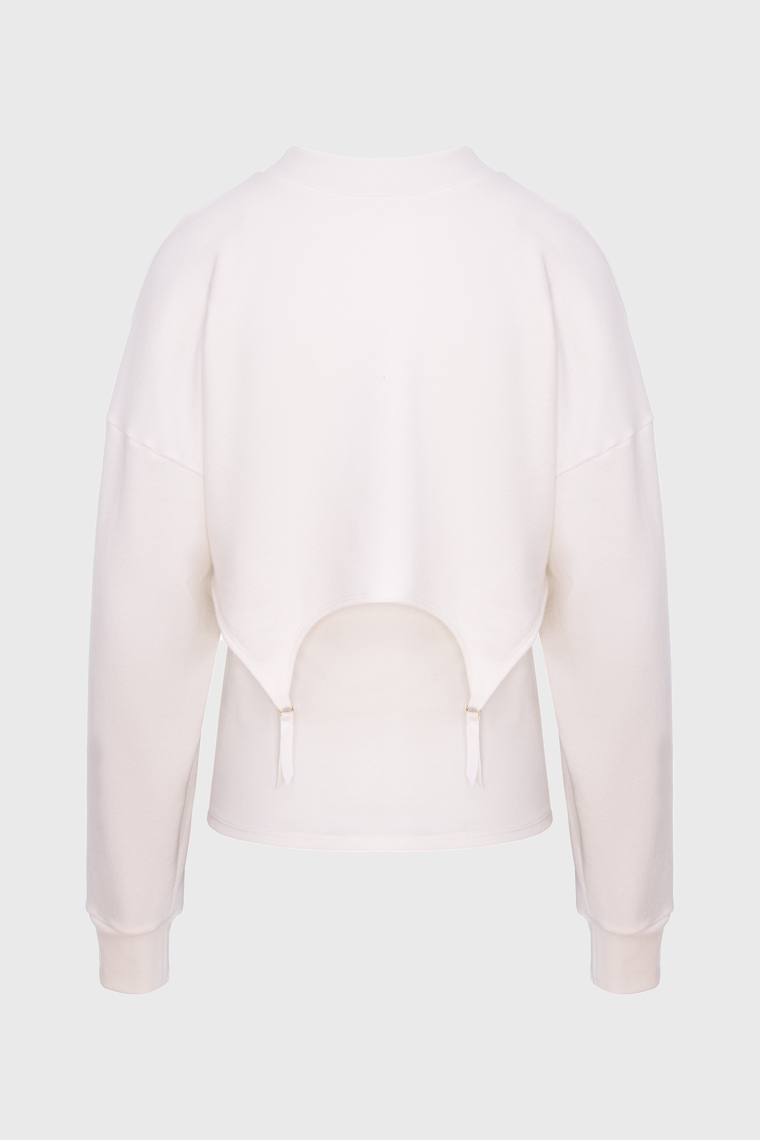 Garter Sweatshirt White
