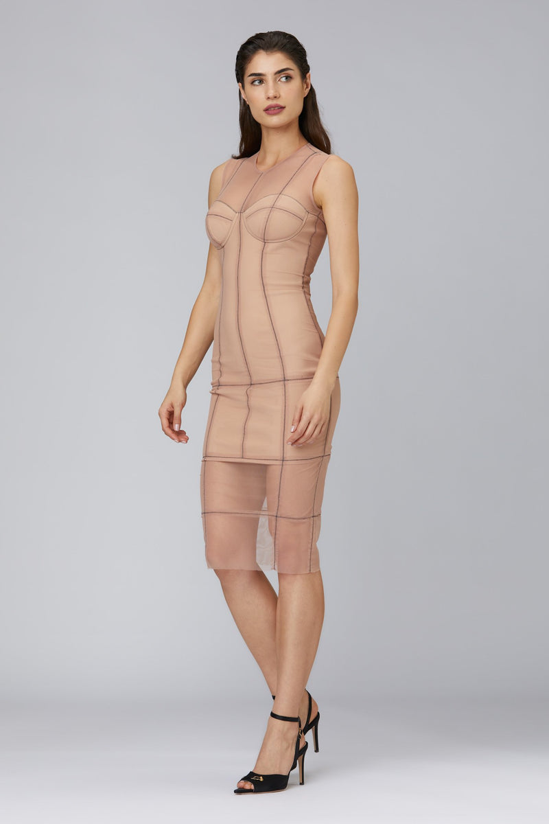 Figure Dress Nude